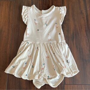 Kyte Baby duck bodysuit twirl dress